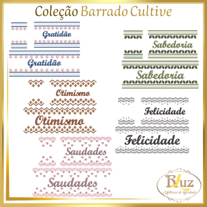 Matrizes de Bordado Coleção Barrado Cultive
