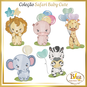 Matrizes de Bordado Safari Baby Cute